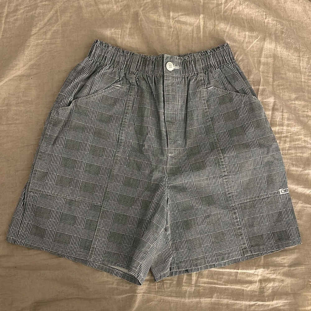 💥LAST CHANCE💥 Vintage Cotton High Waisted Checkered Bermuda Shorts in Size 8